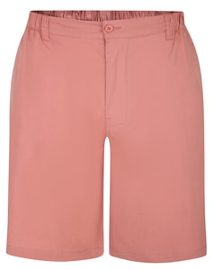 Bigdude Super Light Elasticated Waist Stretch Chino Shorts Washed Red